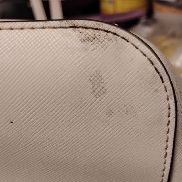 Kate Spade Saffiano Leather Cream Tote Bag - Picture 8 of 10